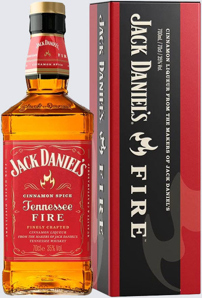 Jack Daniel's Tennessee Fire Liqueur Gift Tin Whiskey, 70cl